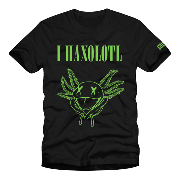 BHIS I HAXOLOTL T-Shirt (BLACK/GREEN)