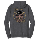 Wild West Hackin' Fest Conference Hoodie "REKCAH Bison" (Pullover, Zip-up)